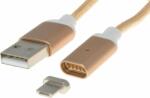 PremiumCord Magnetic microUSB Charging Cable Gold Златен 1 m USB кабел (KU2M1FGO)