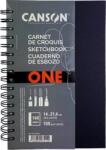 Canson Book Spiral-Bound Short Side One Скицник 80 21, 6 x 14 cm 100 g Portrait (C400039211)