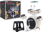 Inlea4Fun Játék dobkészlet 5 darabos JAZZ DRUMS - Fehér (RA-ZMU.586-408)