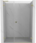 Mexen Lunar-B, bal oldali jobb oldali nyíló zuhanyajtó 110 cm, átlátszó üveg, arany profil, 832SL-110-050-50-00-P (832SL-110-050-50-00-P)