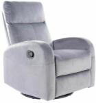 SIGNAL MEBLE Olimp Velvet Kényelmi Szürke Bársony Hintaszék Pihenőfotel (SIG-OLIMPVSZ)