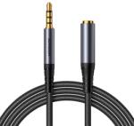 JOYROOM SY-A09 AUX hosszabbító kábel 3, 5 mm-es mini jack csatlakozóból 3, 5 mm-es mini jack csatlakozóba, fonott, 1, 2 m (fekete) (SY-A09) - boxon