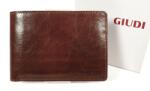 GIUDI Giudi, kivehető kártyatartós, barna férfi pénztárca 6419GPGD-02