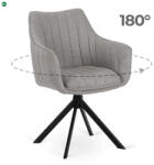 Mebel Elite Forgó Étkezőszék Szürke Színben. MUMBAI