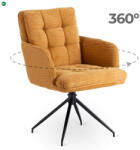 Mebel Elite Forgó Étkező/Tárgyaló Fotel Mustár Színben