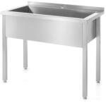 HENDI Egymedencés ipari edénymosogató - hegesztett kivitelben, HENDI, Profi Line, 1000x600x(H)850mm (0811832)