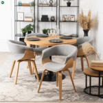 Mebel Elite Elegáns Étkezőszék Szürke/Aranytölgy Színben. GARY 2