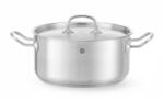 HENDI Alacsony lábas - fedéllel, HENDI, Kitchen Line, 4, 9L, ⌀240x(H)110mm (0836026)