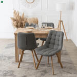 Mebel Elite KATHY Kárpitozott Étkezőszék Szürke Színben