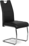 Mebel Elite Szánkótalpas Étkezőszék Fekete Eco-bőr Kárpittal. EDER