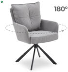 Mebel Elite Forgó Étkező/Tárgyaló Szürke Színben. CITY