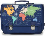 Caramel & Cie Ghiozdane Băieți CARTABLE 38 CM MAPPEMONDE CARAMEL & CIE albastru Unic