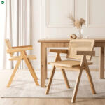 Mebel Elite Étkezőszék Tölgy/Bézs Színben. MADERA