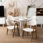 Mebel Elite Fehér Eco-bőr Étkezőszék WILLY