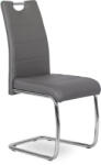 Mebel Elite Szánkótalpas Étkezőszék Szürke Eco-bőr Kárpittal. EDER
