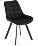 Mebel Elite Fekete Bársony Étkezőszék RICK