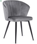 Mebel Elite Szürke Bársony Étrkezőszék GENT