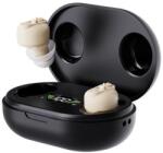  Fülbe helyezhető mini hangosító eszköz digitális kijelzővel és Type-C töltőtokkal (bőrszínű) - MIN1246