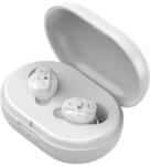  Fehér digitális hangerősítő hallókészülék időseknek, intelligens zajcsökkentéssel, töltőtokkal