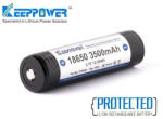 KeepPower 18650 3, 7V 3500mAh 10A Li-ion akkumulátor védelemmel (KeepPower-18650-3500mAh)