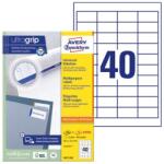 AVERY Etikett címke, 48, 5 x25, 4mm, univerzális, 40 címke/ív, 100 ív/doboz, Avery fehér (3657)