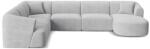 Cosmopolitan Design Coltar in forma de U Campi cu tapiterie din catifea reiata (COS_UL_266_F1_CAMPI5)