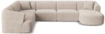 Cosmopolitan Design Coltar in forma de U Campi cu tapiterie din catifea reiata (COS_UL_266_F1_CAMPI1)