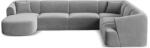 Cosmopolitan Design Coltar in forma de U Campi cu tapiterie din catifea (COS_UR_120_F1_CAMPI6)
