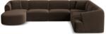 Cosmopolitan Design Coltar in forma de U Campi cu tapiterie din catifea (COS_UR_120_F1_CAMPI3)