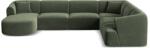 Cosmopolitan Design Coltar in forma de U Campi cu tapiterie din catifea (COS_UR_120_F1_CAMPI4)