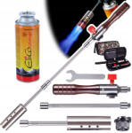 Technic Szétszedhető gázégő fa nyéllel szövet tokban + 1 db EliCo 220g gázpatron TC Technic UP309-1_60220