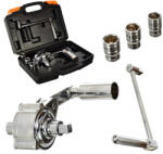 TC Technic Áttételes kerékanyakulcs 3 adapterrel műanyag kofferben 1x16 1/2" TC Technic SK1765