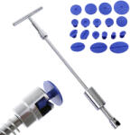 TC Technic Tehetetlenségi kalapács PDR a karosszéria horpadások eltávolításához - 50 cm, 21 adapterrel