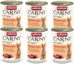 Animonda Animonda Cat Carny Kitten Marhahús, Borjúhús és Csirke 6x400g