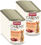 Animonda Animonda Cat Carny Kitten Marhahús, Borjúhús és Csirke 18x400g