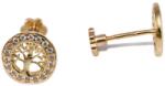 Ékszershop Köves életfa bedugós arany fülbevaló (1330739)