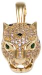 Ékszershop Köves párducfej arany medál (1326407)