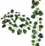 Inspiruj Monstera Girland, 180 cm-es Monstera levél girland, Zöld girland teraszra, kertbe (HD00757)