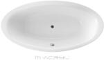 M-Acryl Oval különleges akril kád 190x95 + Ajándék kádláb és peremrögzítő (12461-1557)