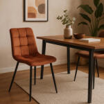  Rozsdabarna Bársony étkezőszék. PERU (ME-ME-PERU-RD-V-K)