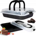 Karl Hausmann Forma Téglalap Alakú Sütőlemez Fedővel és Fogantyúval 36cm Torta Forma Sütéshez (5907564503242)