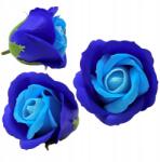Inspiruj Szappanrózsa sötétkék-kék Virágok Fejek Szappanrózsák flowerboxokhoz (HD00728)