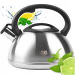 Karl Hausmann Gáz Vízforraló 3L Vízforraló Síppal Fedéllel Acél Indukciós Ezüst (5907564507615)