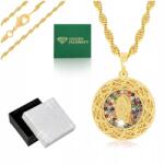 Golden Celebrity Csillogó Arany Szingapúri Nyaklánc Medál Szűz Mária +dedikáció