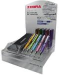 Zebra Golyóstoll display, 0, 24 mm, teleszkópos, ZEBRA "SL-F1", kék, világos színek (20 db) (TZ23000)