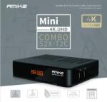 AMIKO Mini 4K UHD Combo H. 265 műholdas és T2 földi/kábeles beltéri egység