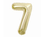  Pezsgőszínű B&C Champagne 7-es szám fólia lufi 85 cm