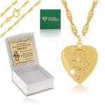 Golden Celebrity Gyönyörű Arany Lánc Medál Szív Ajándék Áldozásra Gravírozás Ajándék