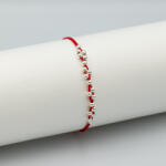 ElectraStore Bratara Reglabila Handmade Cu Bilute Din Argint (C4380)