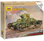Zvezda Wargames (II. világháború) tank 6191 Brit könnyű tank "Matilda Mk I" (1: 100) (6191)